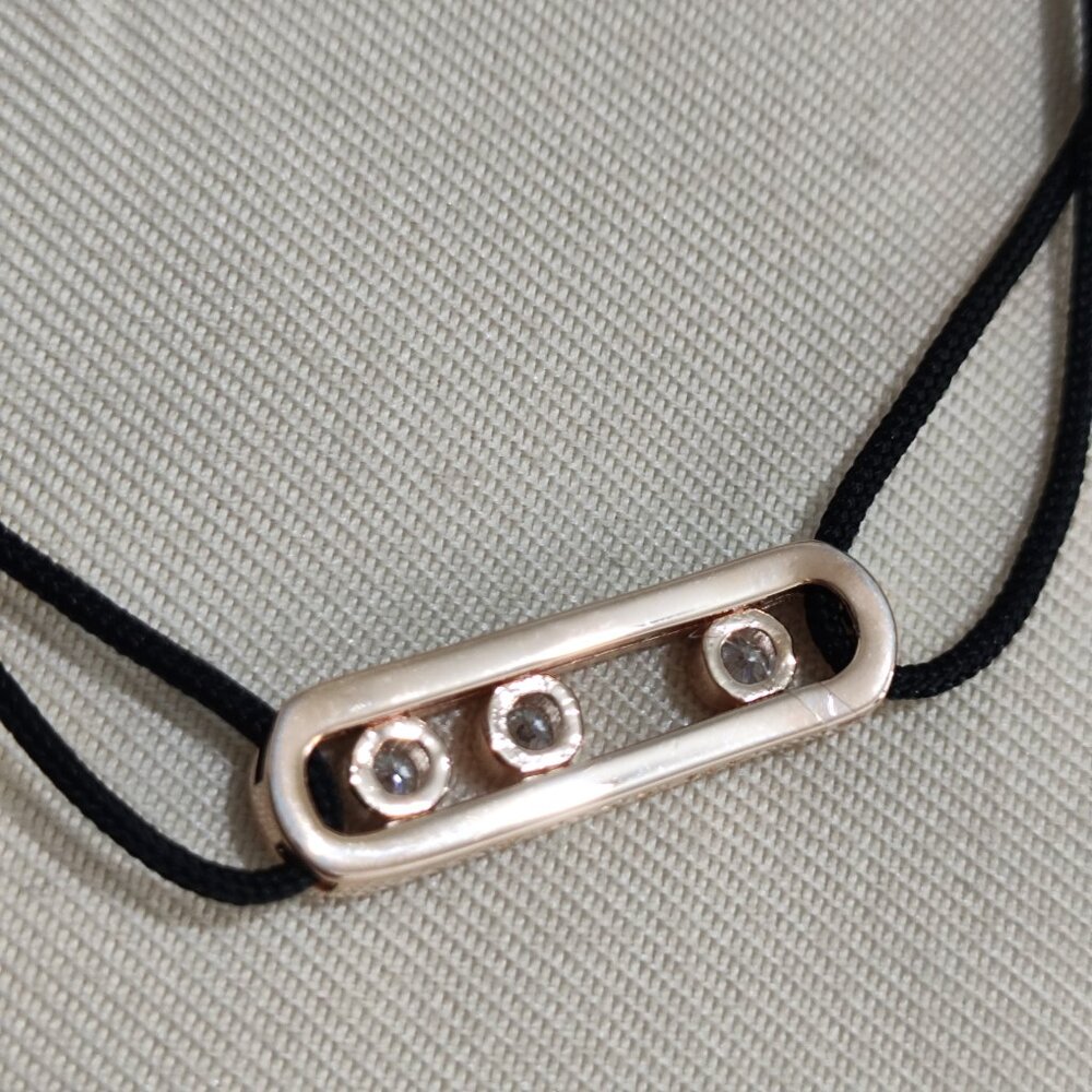 Messika Sliding Knot Adjustable Diamond Bracelet - Picture 4 of 9